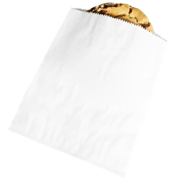 Plain white cookie/bagel bags, No. 122910