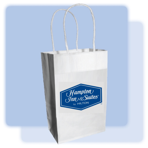 Hampton by HILTON Kraft paper gift bag,Hampton Inn gift bag,Hampton Inn ...