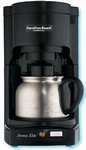 Hamilton Beach® Aroma Elite 4-cup coffee maker, white with stainless steel carafe, #609-HDC700S - case of 6 pcs.