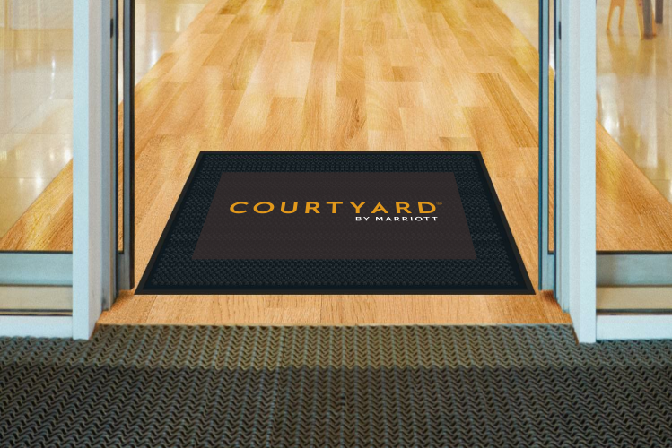 Courtyard by Marriott SuperScrape™ rubber outdoor mat 4' x 8