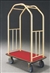 Glaro Glider 6500BE  SATIN BRASS deluxe bellman cart.  No.783-6500BE